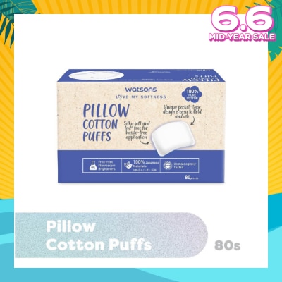 WATSONS Pillow Cotton Puff (100% Pure Cotton) 80s
