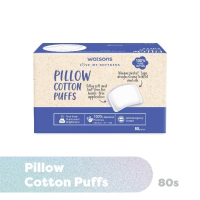 WATSONS Pillow Cotton Puff (100% Pure Cotton) 80s