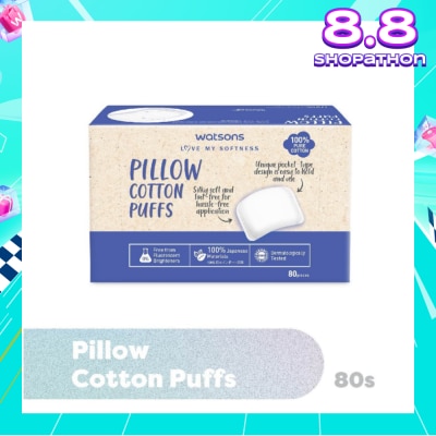 WATSONS Pillow Cotton Puff (100% Pure Cotton) 80s