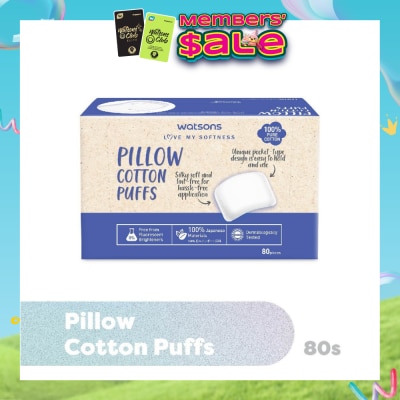 WATSONS - Pillow Cotton Puff (100% Pure Cotton) 80s