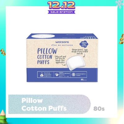 WATSONS Pillow Cotton Puff (100% Pure Cotton) 80s