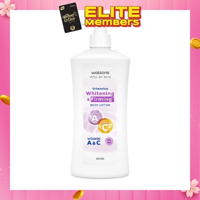 WATSONS Intensive Whitening  & Firming Body Lotion (Vitamin A & C) 500ml