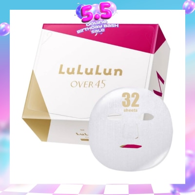 LULULUN - Mask Over 45 Moist (Suitable For Daily Use, For Dull, Combination Mature Skin) 32s