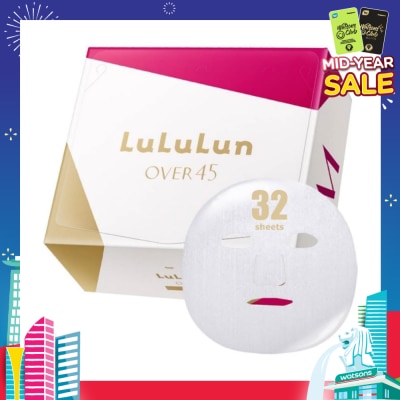 LULULUN Mask Over 45 Moist (Suitable For Daily Use, For Dull, Combination Mature Skin) 32s