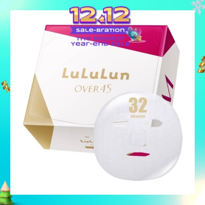 LULULUN Mask Over 45 Moist (Suitable For Daily Use, For Dull, Combination Mature Skin) 32s