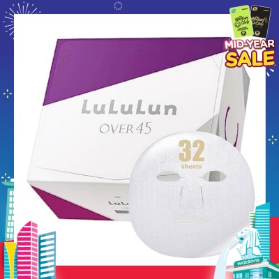 LULULUN Mask Over 45 Clear (Suitable For Daily Use, For Dull, Combination Mature Skin) 32s
