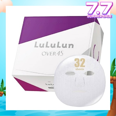 LULULUN Mask Over 45 Clear (Suitable For Daily Use, For Dull, Combination Mature Skin) 32s