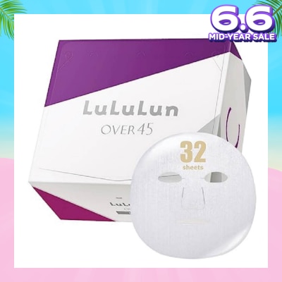 LULULUN Mask Over 45 Clear (Suitable For Daily Use, For Dull, Combination Mature Skin) 32s