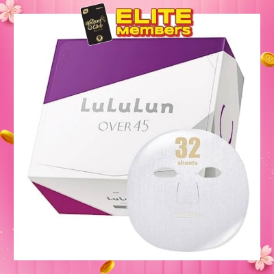 LULULUN Mask Over 45 Clear (Suitable For Daily Use, For Dull, Combination Mature Skin) 32s