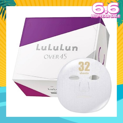 LULULUN Mask Over 45 Clear (Suitable For Daily Use, For Dull, Combination Mature Skin) 32s