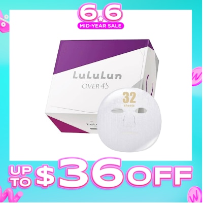 LULULUN - Mask Over 45 Clear (Suitable For Daily Use, For Dull, Combination Mature Skin) 32s