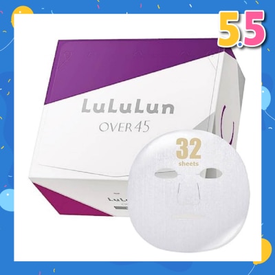 LULULUN Mask Over 45 Clear (Suitable For Daily Use, For Dull, Combination Mature Skin) 32s