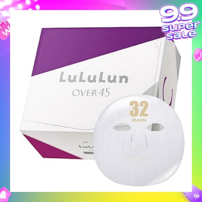 LULULUN Mask Over 45 Clear (Suitable For Daily Use, For Dull, Combination Mature Skin) 32s