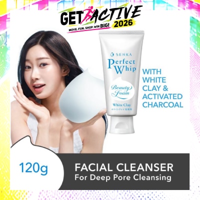 SENKA - Perfect Whip White Clay Beauty Foam Facial Cleanser 120g image