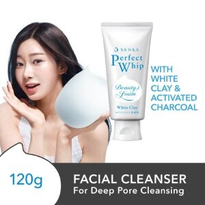 SENKA Perfect Whip White Clay Beauty Foam Facial Cleanser 120g