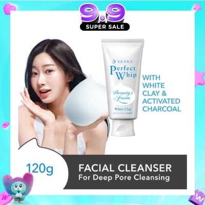 SENKA - Perfect Whip White Clay Beauty Foam Facial Cleanser 120g image