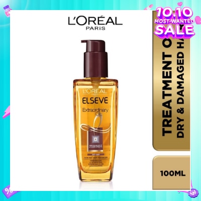L'OREAL PARIS ELSEVE Extraordinary Oil Hair Treatment Brown Hair Oil Extra Rich (For Dry to Damaged Hair) 100ml