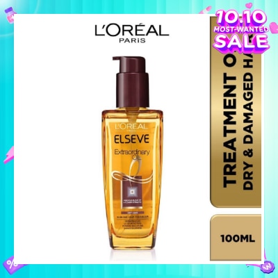 L'OREAL PARIS ELSEVE Extraordinary Oil Hair Treatment Brown Hair Oil Extra Rich (For Dry to Damaged Hair) 100ml