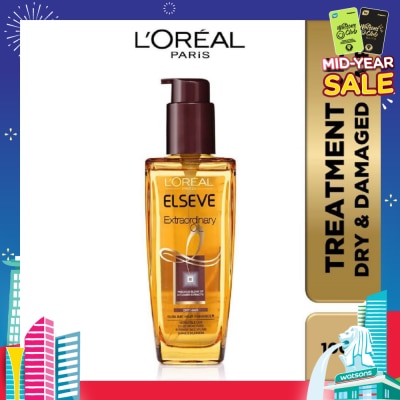 L'OREAL PARIS ELSEVE Extraordinary Oil Hair Treatment Brown Hair Oil Extra Rich (For Dry to Damaged Hair) 100ml