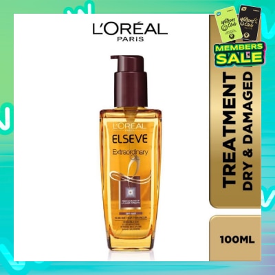 L'OREAL PARIS ELSEVE Extraordinary Oil Hair Treatment Brown Hair Oil Extra Rich (For Dry to Damaged Hair) 100ml