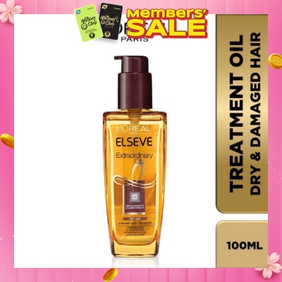 L'OREAL PARIS ELSEVE Extraordinary Oil Hair Treatment Brown Hair Oil Extra Rich (For Dry to Damaged Hair) 100ml