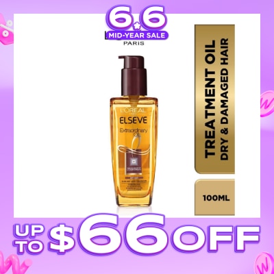 L'OREAL PARIS ELSEVE - Extraordinary Oil Hair Treatment Brown Hair Oil Extra Rich (For Dry to Damaged Hair) 100ml