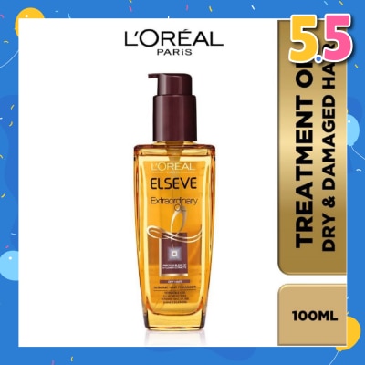L'OREAL PARIS ELSEVE Extraordinary Oil Hair Treatment Brown Hair Oil Extra Rich (For Dry to Damaged Hair) 100ml