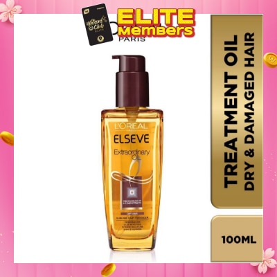 L'OREAL PARIS ELSEVE Extraordinary Oil Hair Treatment Brown Hair Oil Extra Rich (For Dry to Damaged Hair) 100ml