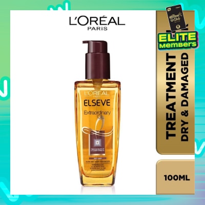 L'OREAL PARIS ELSEVE Extraordinary Oil Hair Treatment Brown Hair Oil Extra Rich (For Dry to Damaged Hair) 100ml