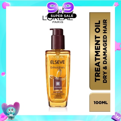 L'OREAL PARIS ELSEVE - Extraordinary Oil Hair Treatment Brown Hair Oil Extra Rich (For Dry to Damaged Hair) 100ml image