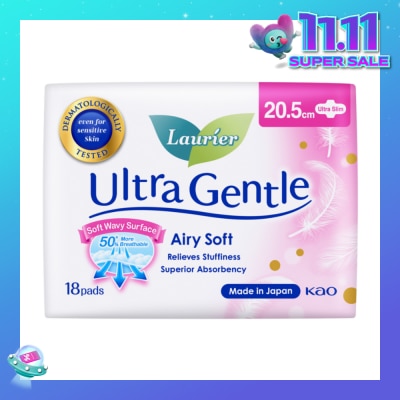 LAURIER Ultra Gentle Day 20.5cm Sanitary Pad 18s