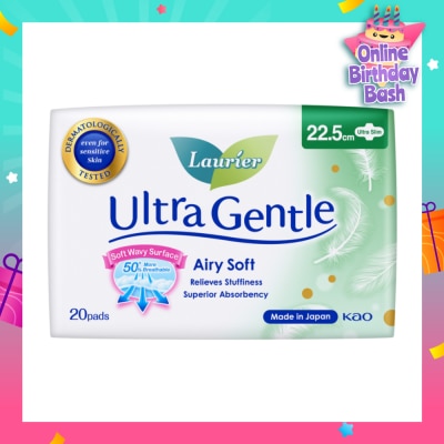 LAURIER Ultra Gentle Day 22.5cm Sanitary Pad Ultra Slim 20s
