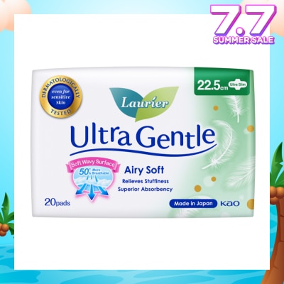 LAURIER Ultra Gentle Day 22.5cm Sanitary Pad Ultra Slim 20s