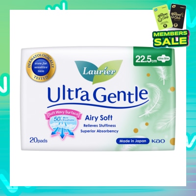 LAURIER Ultra Gentle Day 22.5cm Sanitary Pad Ultra Slim 20s