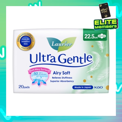LAURIER Ultra Gentle Day 22.5cm Sanitary Pad Ultra Slim 20s