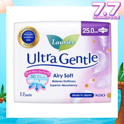 LAURIER Ultra Gentle Day Sanitary Pad 25cm Ultra Slim 17s