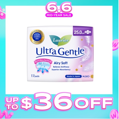 LAURIER - Ultra Gentle Day Sanitary Pad 25cm Ultra Slim 17s