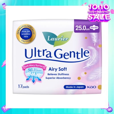 LAURIER Ultra Gentle Day Sanitary Pad 25cm Ultra Slim 17s