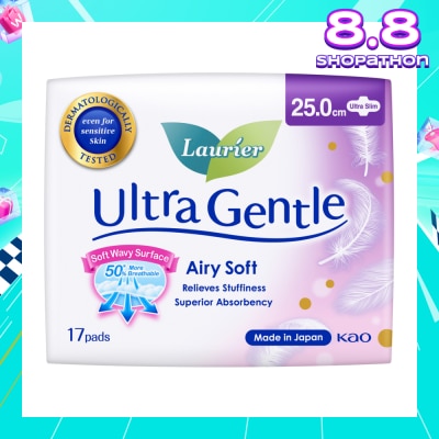 LAURIER Ultra Gentle Day Sanitary Pad 25cm Ultra Slim 17s