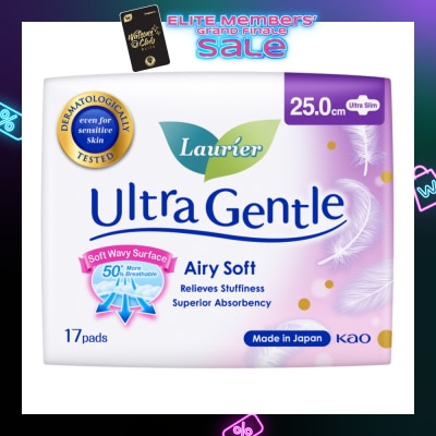 LAURIER Ultra Gentle Day Sanitary Pad 25cm Ultra Slim 17s