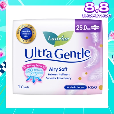 LAURIER Ultra Gentle Day Sanitary Pad 25cm Ultra Slim 17s