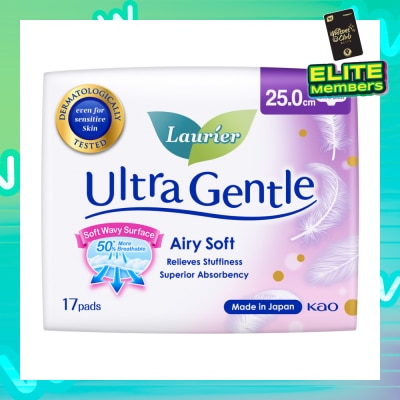 LAURIER Ultra Gentle Day Sanitary Pad 25cm Ultra Slim 17s