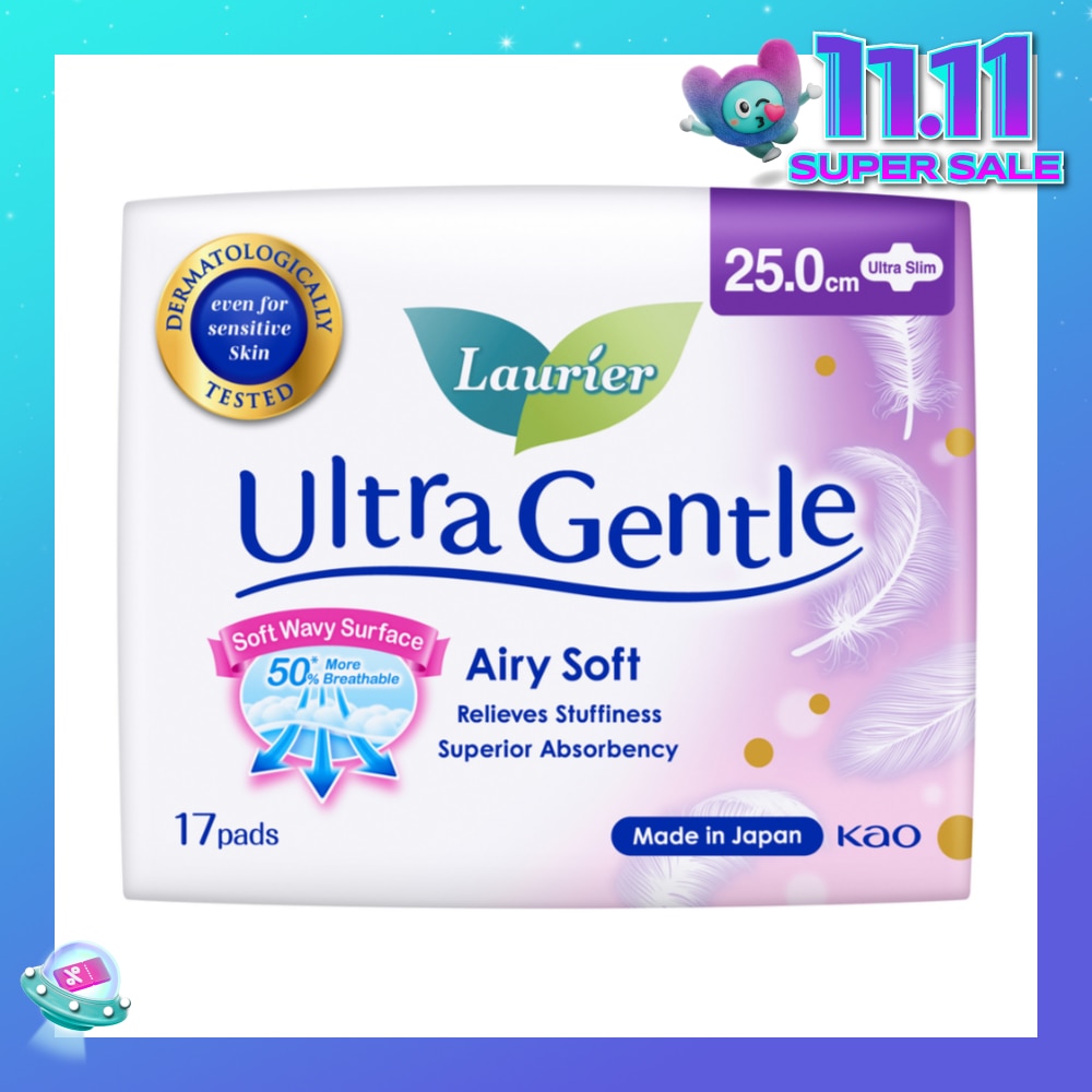 Ultra Gentle Day Sanitary Pad 25cm Ultra Slim 17s