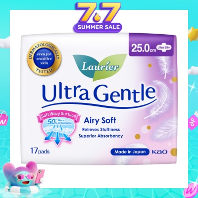 LAURIER - Ultra Gentle Day Sanitary Pad 25cm Ultra Slim 17s