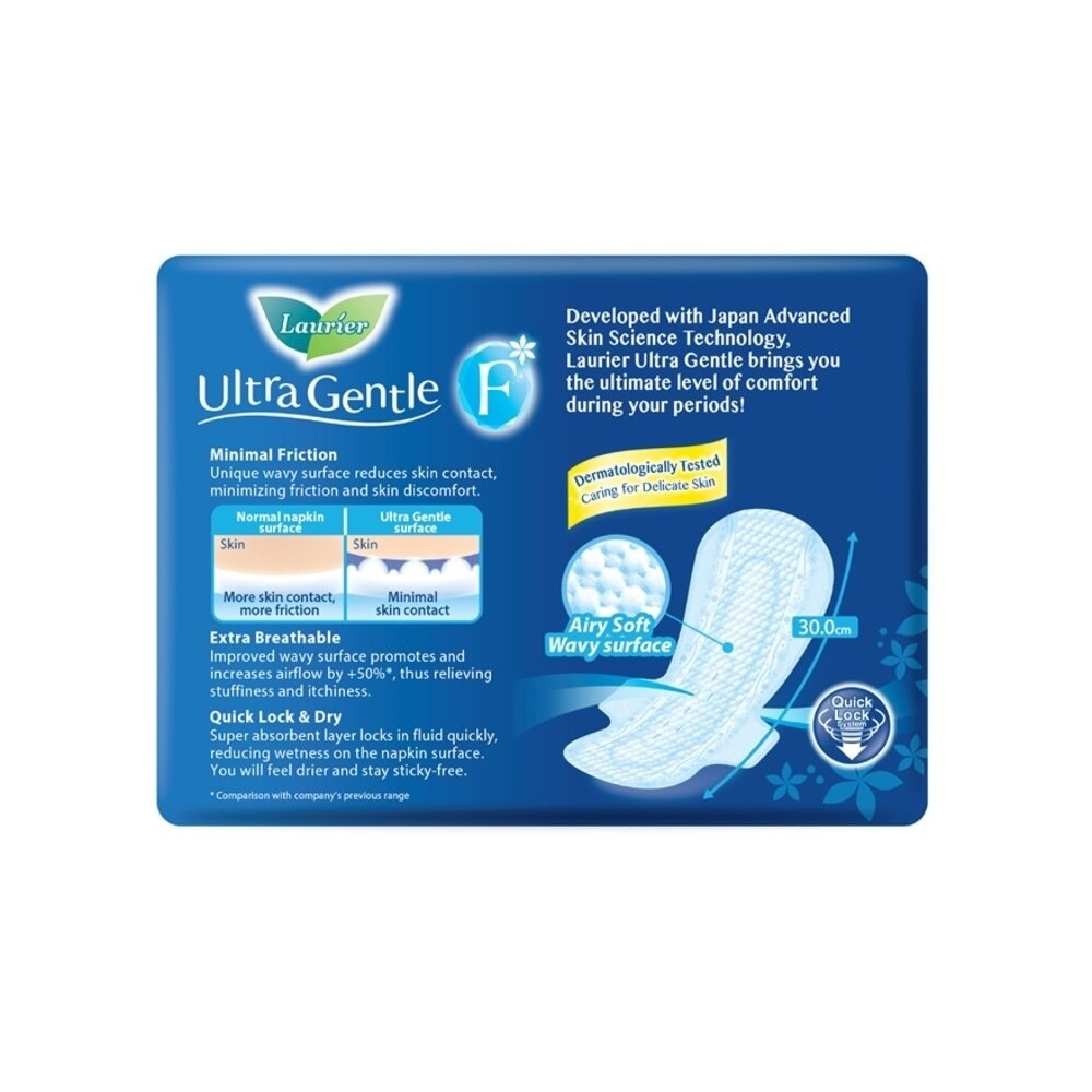 Ultra Gentle Night 30cm Sanitary Pad Wing 10s