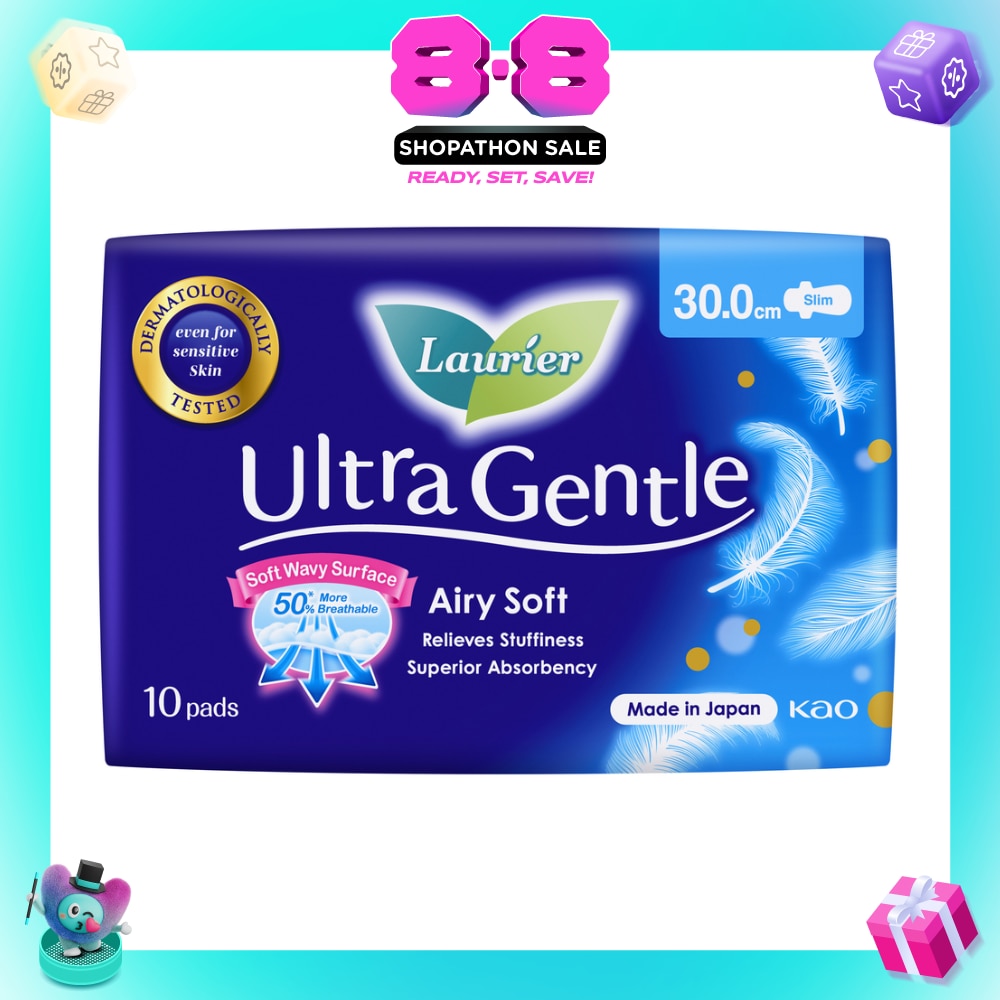 Ultra Gentle Night 30cm Sanitary Pad Wing 10s