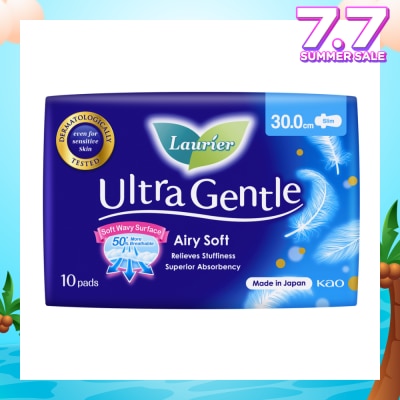 LAURIER Ultra Gentle Night 30cm Sanitary Pad Wing 10s
