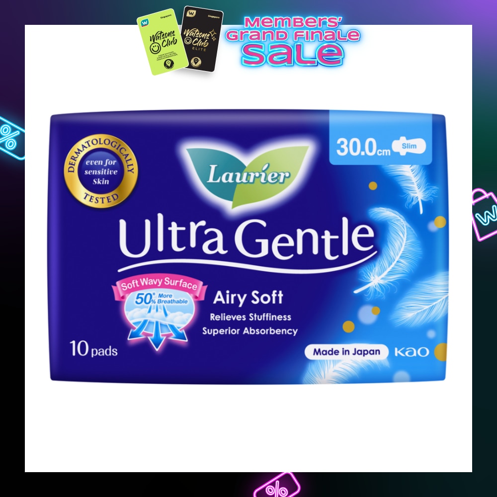 Ultra Gentle Night 30cm Sanitary Pad Wing 10s
