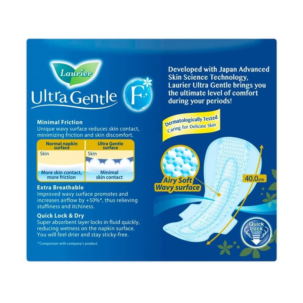 Ultra Gentle Night 40cm Sanitary Pad Heavy Flow 7s