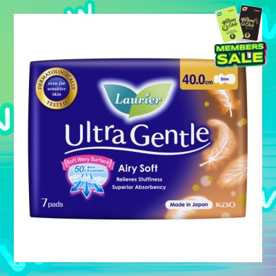 LAURIER Ultra Gentle Night 40cm Sanitary Pad Heavy Flow 7s